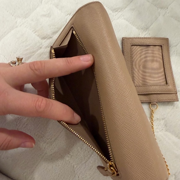 Prada Beige Leather Wallet - Picture 9 of 15